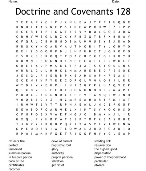 doctrine and covenants|doctrine and covenants word search.